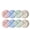 B, variant on Trovenix Tray Set Border Quantitative Three Pane Round Cosmetic Reducing Tray 8Pcs Plastic Divider Organizer