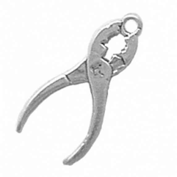 Sterling Silver 18" Unisex 1.5mm Box Chain 3D Pair Of Pliers Tool Pendant Necklace