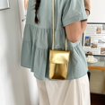 thumbnail image 6 of Hsqqdc Glossy Gold Crossbody Phone Purse PU Leather Small Shoulder Bag for Shopping Commuting Work Travel, 6 of 7