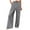 Grey, variant on Women's High Waist Wide Leg Casual Pants Solid Color Trousers Loose Comfortable Elegant Daily Office Wear Spring Old Money Style Long Pants for Women Black,XL