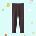 thumbnail image 2 of Splozh Leggings Toddler Toddler Girls Cotton Leggings Little Girl Stretchy Leggings Trousers for Kids Spring Fall Leggings Pantyhose,Brown,4-5 Years, 2 of 4