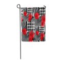 thumbnail image 1 of JSDART Abstract Houndstooth Dogtooth Floral Pattern Watercolor Effect Garden Flag Decorative Flag House Banner 28x40 inch, 1 of 1