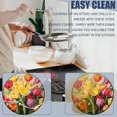 thumbnail image 3 of Electric Stove Burner Covers, Set of 4, Round Burner Cover,8 and 10 Inch,Bouquet of Tulips in Colorful, 3 of 4