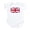 Cloud White, variant on CafePress - Union Jack Flag Of The United King Infant Bodysuit - Baby Light Bodysuit, Size Newborn - 24 Months