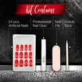 thumbnail image 5 of Set de uñas artificiales Ardell Professional Nail Addict rojo cereza, 5 of 5