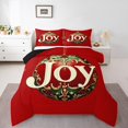 thumbnail image 1 of Merry Christmas Toddler Bedding Set,Happy New Year Comforter Set,Red Christmas Down Comforter,Xmas Snowflake Bed Set Microfiber, 1 of 7