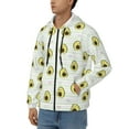 thumbnail image 3 of Kdxio Avocado of a Hear Print Men Hoodies Casual Hoodies for Men with Zip Pockets Full Zip Long Sleeve Sweatshirt Sports Hooded Jacket-XX-Large, 3 of 5