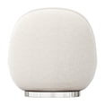 thumbnail image 4 of HomeRoots 520663 25.6 x 30.3 x 33.5 in. White & Silver Boucle Slipper Chair, 4 of 9