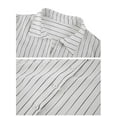 thumbnail image 4 of Long Sleeve Women Striped Printed Blouse Spring Fall Casual Lapel Casual Tops, 4 of 4