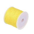 thumbnail image 3 of Uxcell Nylon Cord DIY Making Satin String Craft Wire with Plastic Spool 147ft, Yellow, 3 of 4