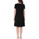 thumbnail image 3 of Vestido de salón para mujeres Inspire Chic, camisones de noche, pijamas de color sólido, camisones de cuello redondo, color negro, 3 of 5