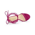 thumbnail image 4 of BLISSFUL STEP Women's Sandals Stiletto Heels Platform Heels Lace up Sandals Hot Pink 9, 4 of 7