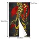 thumbnail image 4 of Cortina de puerta de cuento de hadas para puerta, cortina opaca con estampado de patrón, cortina divisoria de ambientes, tapiz para decoración del hogar, 34" de ancho x 56" de largo, 4 of 7