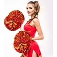 thumbnail image 3 of LINLIN Pom Poms Cheerleader 2 Pieces Metallic Cheerleading Pompons Flower Ball, Aerobics Cheerleading Pom Poms, for Sports Dance Cheerleading Pompons Plastic, 3 of 7