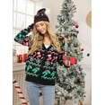 thumbnail image 4 of Lollipie Women Ugly Christmas Cardigan Sweater Long Sleeve Button Down Cozy V Neck Sweater Soft Knitwear, 4 of 8