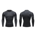 thumbnail image 4 of WBQ Men's Compression Shirts Long Sleeve Athletic T Shirt Workout Cool Dry Running Tops Gym Undershirts Baselayers, 4 of 6