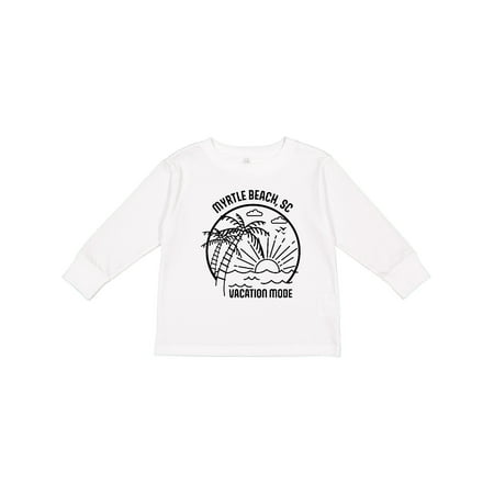 

Inktastic Summer Vacation Mode Myrtle Beach South Carolina Boys or Girls Long Sleeve Toddler T-Shirt
