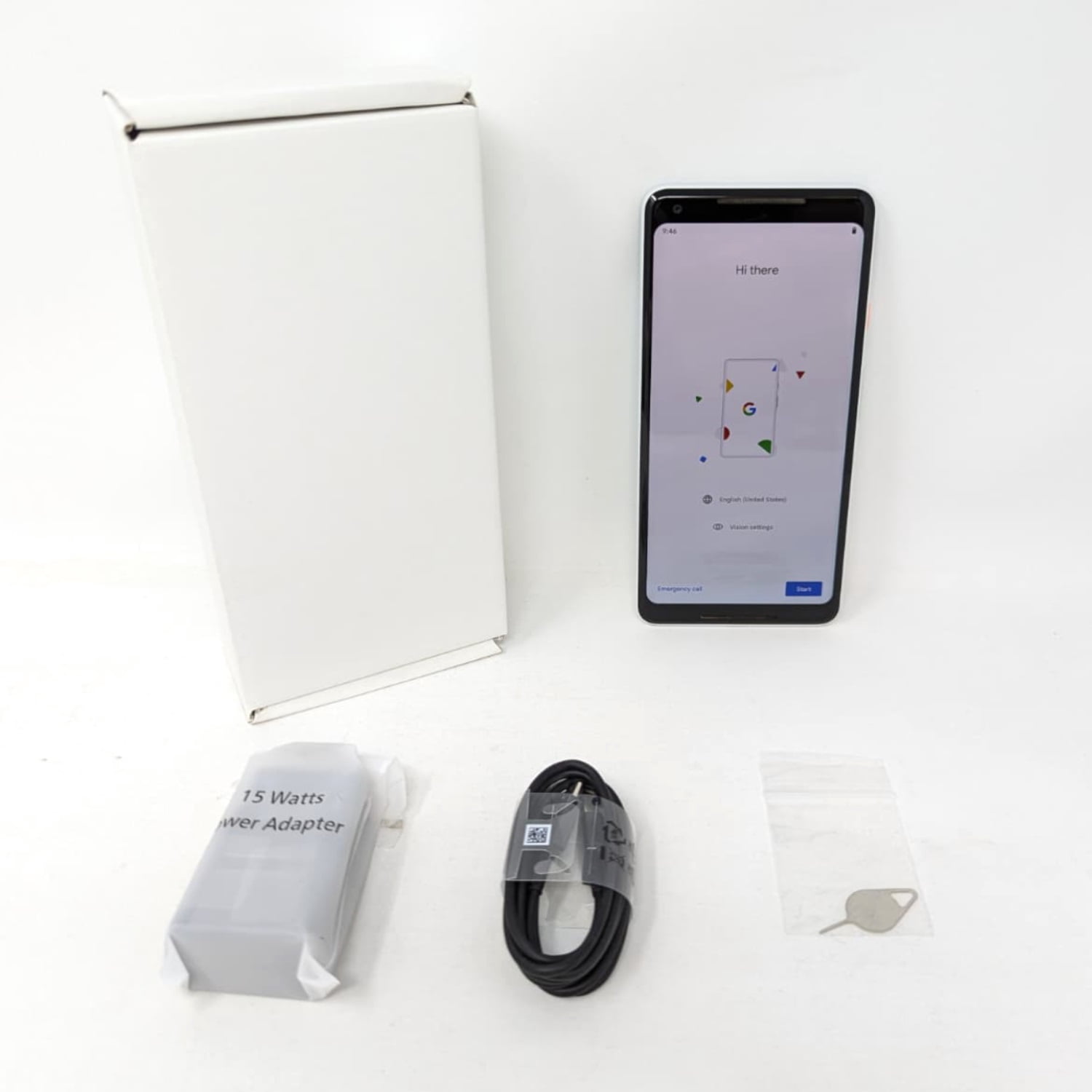 Google Pixel 2 XL 64GB G011C Factory Unlocked 6" 4GB RAM Smartphone - Black & White (Good)