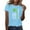 Z013-Light Blue, variant on Ichuanyi St. Patrick's Day Round Neck Short Sleeved Shirts for Women Graphic Tees St Patty's Lucky T-Shirt Irish Tops
