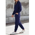 thumbnail image 4 of Conjunto Deportivo PRETTYGARDEN Mujer 2 Piezas con Cierre Azul Oscuro Talla L, 4 of 7