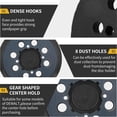 thumbnail image 6 of Sander Pad for Dewalt, 2 Pack 5" 8 Hole Hook and Loop Orbital Sander Pad Replacement for DeWalt DWE6421 6421K DWE6423 6423K DCW210B (4 Screw Holes Sanding Part for DeWalt DWE64233 & N329079), 6 of 14