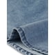 thumbnail image 5 of Camisas de botón de manga corta de mezclilla para mujer de tallas grandes Agnes Orinda 1X en azul lavado con piedra, 5 of 6