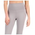 thumbnail image 2 of ID Ideology Women's Compression High Rise Side Pocket Cropped Leggings Gray Size Petite Small, 2 of 3