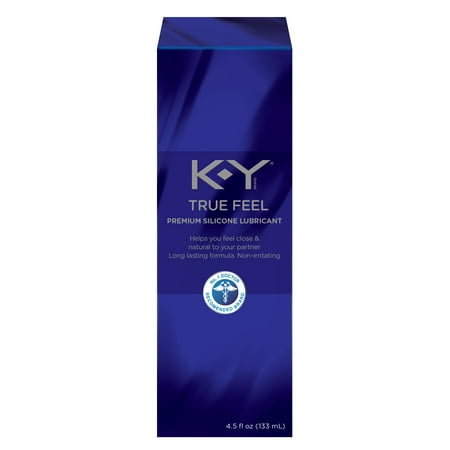 (2 pack) K-Y True Feel Premium Silicone Lubricant, 4.5