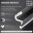 thumbnail image 3 of V Shaped Door Frame Weather Stripping - 8 Meters Door Seal Strip for Soundproofing, 3 of 5