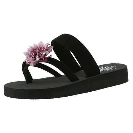 

Cathalem Summer Slippers For Ladies Bohemian Bow Flowers Decoration Sandals Women Open Toe Beach Slippers Casual Shoes Purple 40
