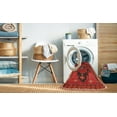 thumbnail image 2 of Ahgly Company Machine Washable Indoor Square Traditional Red Area Rugs, 3' Square, 2 of 7