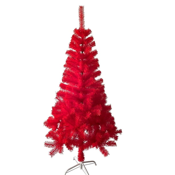 ALEKO Artificial Indoor Christmas Holiday Tree 5 Foot Light Pink
