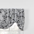 thumbnail image 2 of Ellis Curtain Meadow High Quality Room Darkening Solid Natural Color Lined Tie-Up Window Valance - 50 x22", Chrome, 2 of 3