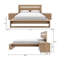 thumbnail image 2 of Ophelia 4 Piece Bedroom Set with Headboard, Slatted Bedframe, 2 Nightstands, 2 of 5