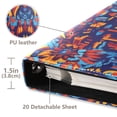 thumbnail image 3 of FORMRS 3 Ring Photo Album 4"x6" Self Adhesive Large Capacity PU Leather Cover, Red Geometric Eagle, 3 of 8