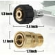 thumbnail image 4 of Juego de adaptadores para hidrolavadora Tool Daily, kit de conexión rápida, conector métrico M22 de 14 mm a M22, 5000 PSI, 4 piezas, 4 of 5