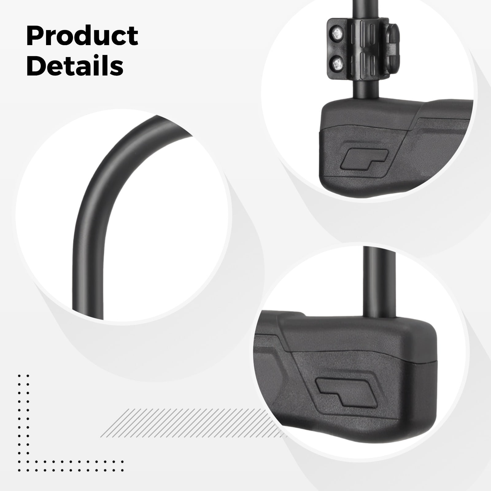 Bike U Lock, 9.8 x 6.5 in / 25 x 16.5 cm Heavy Duty Bike Lock with Alloy Steel Body, Dual Opening, and 2 Keys, Anti-Theft Motorcycle U Lock for Bicycles, E-Bikes, and Motorcycles