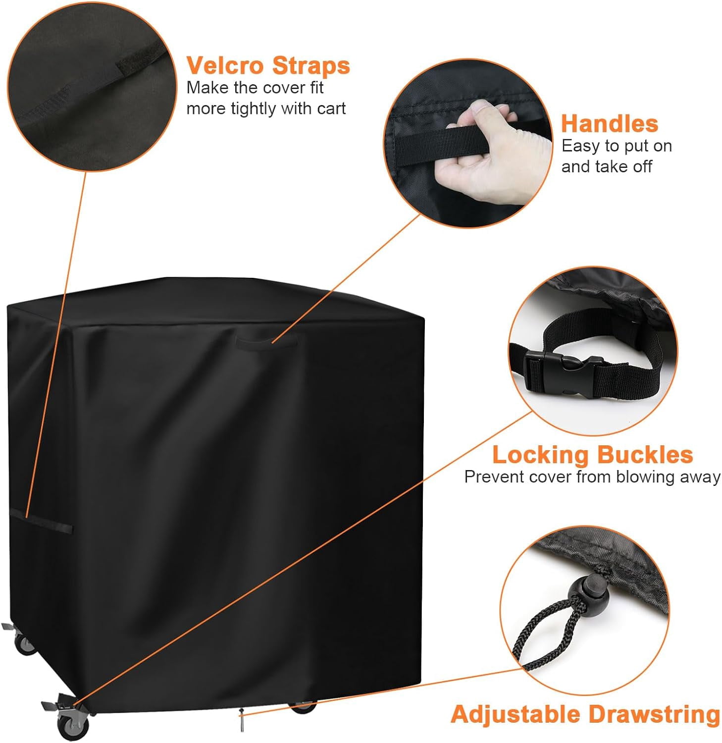 KoalaFast Grill Cover for Blackstone E-Series 22" Electric Tabletop Griddle with Prep Cart,Waterproof Heavy Duty Indoor Griddle Cover