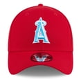 thumbnail image 2 of Men's New Era Red Los Angeles Angels 2024 Father's Day 39THIRTY Flex Hat, 2 of 6