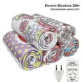 thumbnail image 1 of Electric Blanket 220V Automatic Electric Heating Temperature Controller Throwing Blanket Double Warming Bed Mattress Electric Heating Carpet Color Ran, 1 of 4