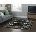 thumbnail image 2 of Linon Home Decor Vintage Area Rug or Runner Collection, Navy and Beige, 5' x 7.6', 2 of 3
