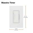 thumbnail image 5 of Lutron 29094 - 120 volt Single Pole / Multi-Location Taupe Timer (MA-T51MN-TP MA TIMER 1H 3-5A MLOC NEUT TP TP), 5 of 7