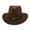 Coffee, variant on AWZXDE Unisex Western Cowboy Wide Brim Sun Hat for Men Women Outdoor