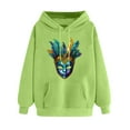 thumbnail image 3 of VBTAPA Mardi Gras 2025 Hoodies for Women Carnival Mask Printed Long Sleeve Drawstring Hooded Sweatshirt Novelty Holiday Pullover Hoodie with Kangaroo Pocket Green M, 3 of 6