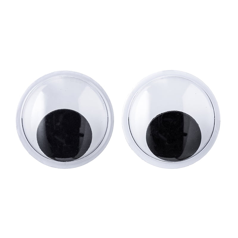 Toy Doll Making and Decoration Moving Eyes Googly Eyes Art Craft Supplies School Projects Scrapbooking 2000-Pack Wiggle Eyes with Storage Box Assorted Sizes for DIY Black 