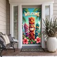 thumbnail image 6 of Tiki Welcome Banner Polynesian Theme Decorative Design Natural Colors Wooden Decor for Beach Party Hawaiian Event Summer Celebration, 6 of 7