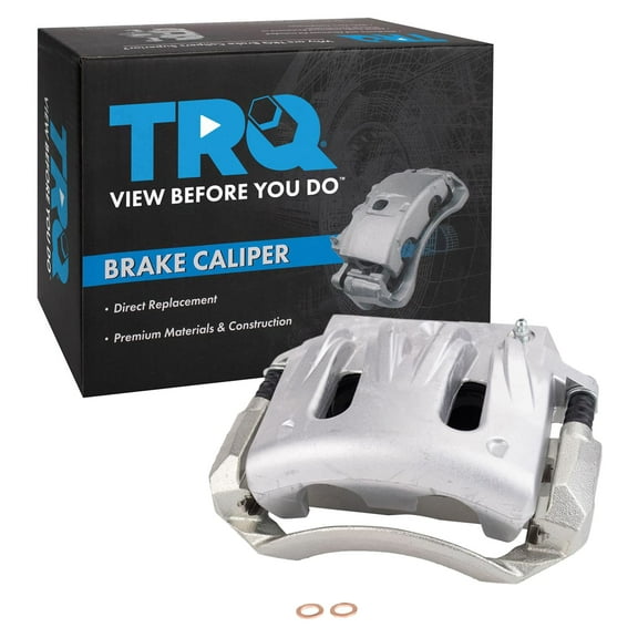 TRQ Front Left Brake Caliper w/Bracket Drivers Side Compatible with 2004-2007 Ford Freestar Mercury Monterey