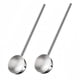 thumbnail image 1 of Cucharón de sopa pequeño SUS304, cuchara profunda de metal de acero inoxidable con boquilla para verter, salsas de mango largo de 2 oz, juego de 2 paquetes (10,5 pulgadas), 1 of 5