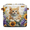 Multicolor 3, variant on CURLYOOT 13 x 13 Inch Cube Storage Bin, Black White Cats Fabric Storage Cube Baskets, Closet Shelves Foldable Bins with Leather Handles for Home Organizer