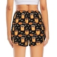 thumbnail image 2 of Lsque Bee and Honey Printed Women's Running Shorts with Liner Pockets,Elastic Quick Dry Workout Athletic Gym Yoga Shorts,Womens High Waist Shorts-Small, 2 of 9